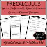 Precalculus Unit 3 Lesson 5 - Rational Functions