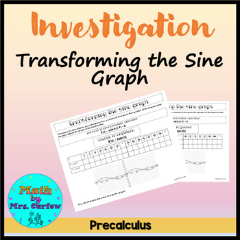 Preview of Precalculus Bundle- Transforming Sine, Cosine, Tangent Investigation