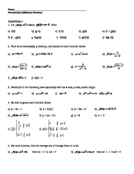 34 Precalculus Symmetry Worksheet Answers - Worksheet ...