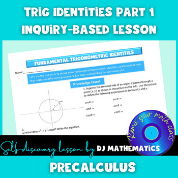Preview of Precalculus Trigonometry Fundamental Identities