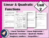 Precalculus Unit 2 - Linear and Quadratic Functions