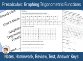 Precalculus Unit 8 - Graphing Trig Functions - Notes, HW, 
