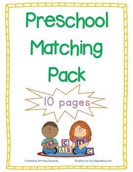 Preview of Prechool Matching Pack