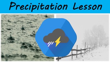 Preview of Precipitation Lesson with Power Point, Worksheet, and Review Page