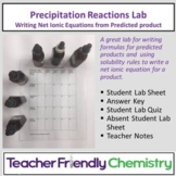 Chemistry Lab: Precipitation Reactions, WS, Exit Ticket, P