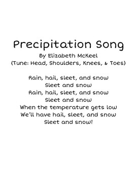 Preview of Precipitation Song