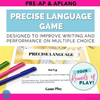 Preview of Beginning of the Year Game for Writing Classes