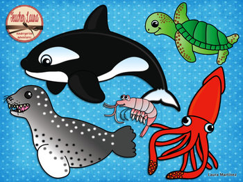 Preview of Ocean Animals Clipart