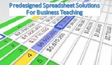 Predesigned Spreadsheet Solutions for Consumers and Business