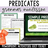 Predicate Worksheets and Mini-Lesson - Simple and Compound