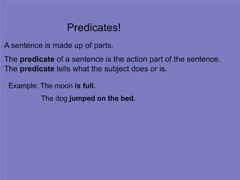 Preview of Predicates Smartboard