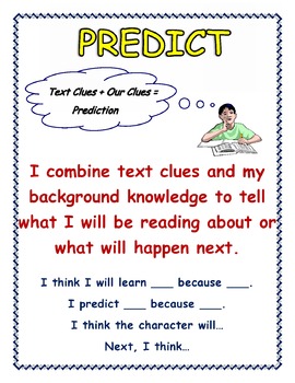 Preview of 'Predict' Anchor Chart