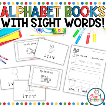 Alphabet Sight Word Books for beginning readers