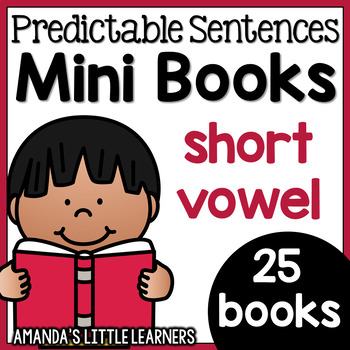 Preview of Predictable Sentences Mini Books - Short Vowel