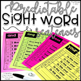 Predictable Sight Word Fluency Sentences - Fry Words 1-100