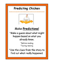 Predicting Chicken Beanie Baby Reading Strategy Poster