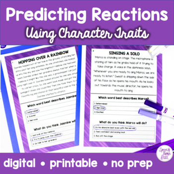 Preview of Predicting Reactions Using Character Traits for Speech Therapy