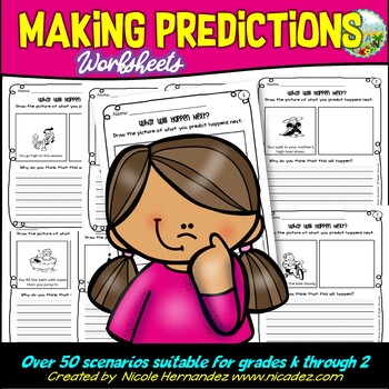 Preview of Making Predictions Worksheets - What Happens Next?