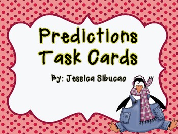 Preview of Predictions Task Cards Activity (32 cards)