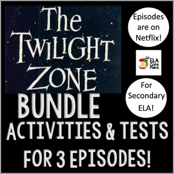 Preview of Middle School Halloween Activities The Twilight Zone ~ Bundle!