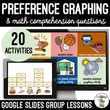Preview of Preference Graphing Google Slides Group Lessons SS