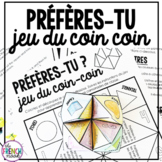 Préfères-tu? French would you rather? fortune teller | FSL