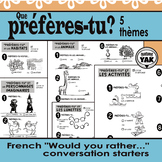 Préfères-tu...? "Would You Rather" FRENCH Conversation Sta