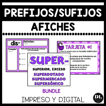 Preview of Prefijos y Sufijos | Prefixes and Suffixes Spanish