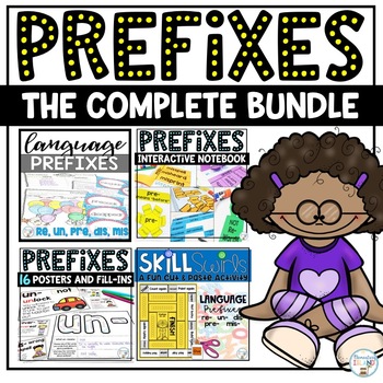 Preview of Prefix Activities | Prefix Worksheet Practice | Prefix posters