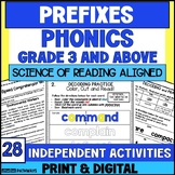 Prefix Activities for Upper Elementary-Phonics Worksheets 