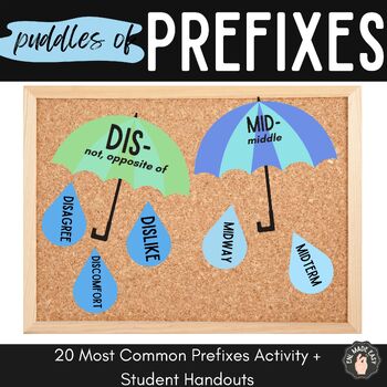 Preview of Prefix Activity: Craft or Interactive Bulletin Board