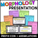 Prefix CON- and Assimilations Teaching Slides & Guided Not