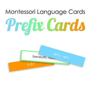 Preview of Prefix Cards — Montessori