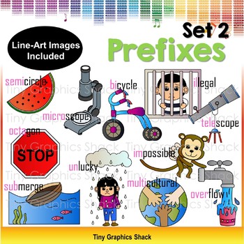 Preview of Prefix Clipart Set 2
