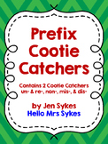 Prefix Cootie Catcher un-, re-, non-, mis-, dis-