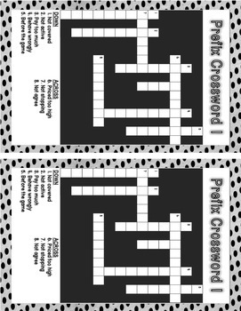 Prefix Crossword Puzzles by rePLAY Learning TPT
