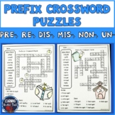 Prefix Worksheets |  Crossword Puzzles Pre-, Re-, Dis-, Un