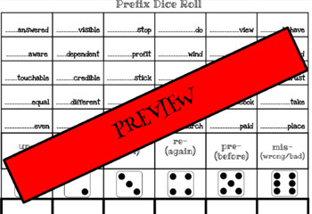 Preview of Prefix Dice Roll