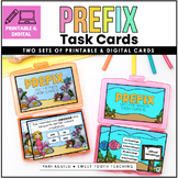 Prefix Task Cards & Digital Boom Cards™| Third & Fourth Gr