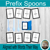Prefix Review Game, Prefix Spoons Game, Words Their Way Game