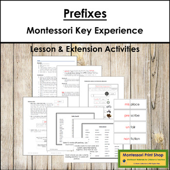 Preview of Prefixes Key Experience & Materials - Elementary Montessori