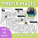 Prefix Maze Activity Print and Digital (Google Slides) 3rd