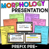 Prefix PRE- Morphology Teaching Slides and Guided Notes wi