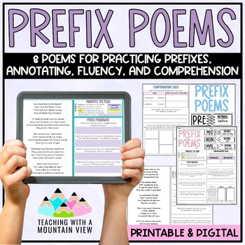 Preview of Prefix Poems for Fluency and Reading Skills