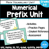 Prefix Power! Unit - Teach Greek and Latin Number Prefixes