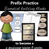 Prefix Practice Matching + Recording: Winter Theme: Print &Cut