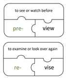 Prefix Puzzle Task Cards 2 - Prefix, Root, Definition