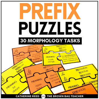 Preview of Prefix Puzzles {30 Morphology Puzzles for Middle Grades Language and Word Work}