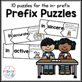 Prefix Puzzles: Word Work Prefix in-