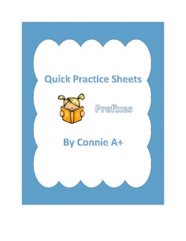 Preview of Prefix Quick Sheets